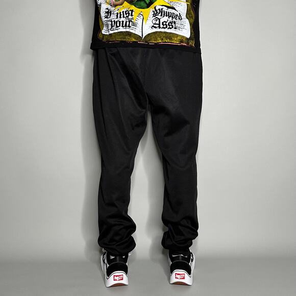 Vintage Y2K Wisconsin Badgers Sweatpants Mens XL Baggy Fit Jet Black Joggers - Picture 3 of 4